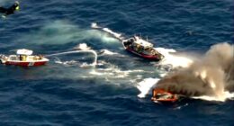 Florida boater rescues two people from vessel engulfed in flames off coast