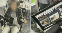 A player was in a wheelchair with a mock-up of a communication system that had doctored images of a fake pornographic website on it as part of the Osborne Park Football Club's "Silly Sunday" celebrations at Robinson Reserve in August.