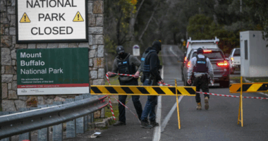 Victoria Police during the search for alleged shooter Dezi Freeman at Mount Buffalo National Park.