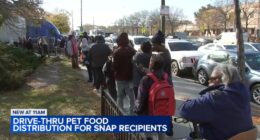 Free pet food distribution for SNAP recipients hosted by Chicago Animal Care and Control in Pilsen