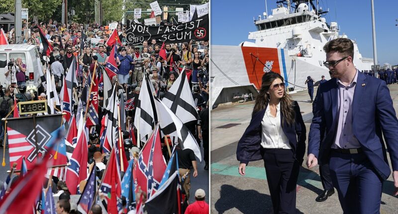 Fury as Coast Guard denies report the military branch is dropping swastikas from list of hate symbols