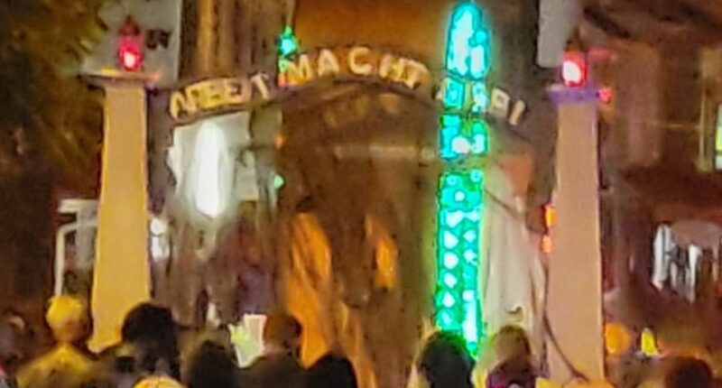 Fury as school's Halloween float features replica of Auschwitz gate