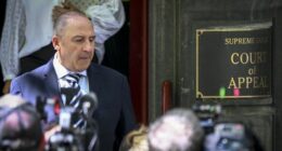 Tony Mokbel leaves the Victorian Court of Appeal today.