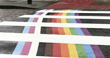 Hard-up Labour council blows £35,000 LGBT rainbow zebra crossings
