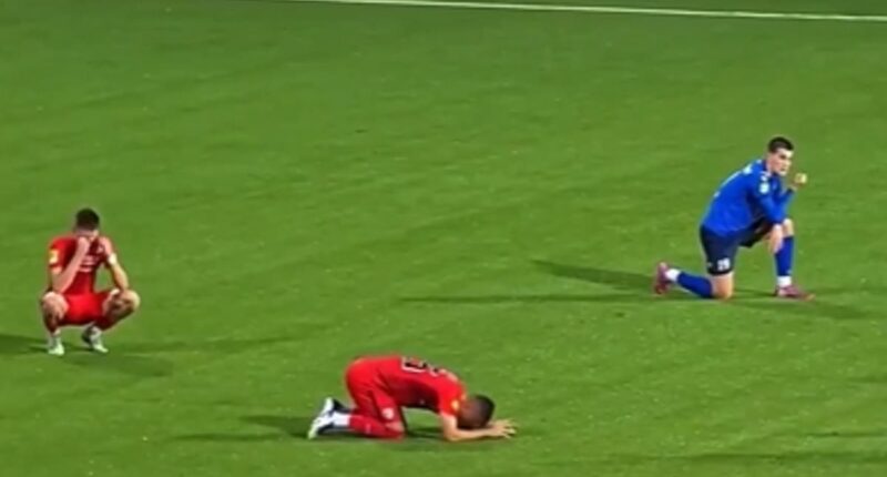 Heartbreaking moment players are told their manager has died mid-match