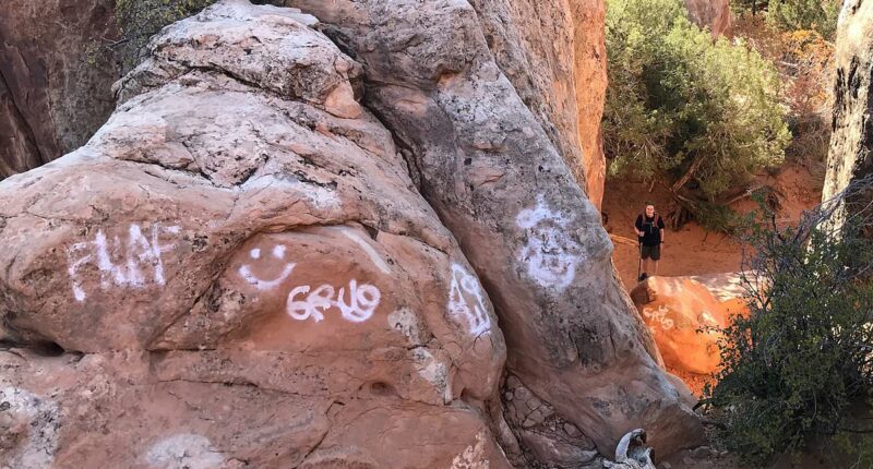 Hikers devastated as iconic rocks at Utah National Park are vandalized