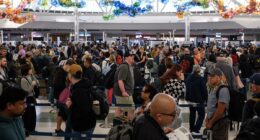 Holiday travel chaos as ground stops and delays hit major US airports