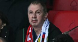 Huntingdon train hero receives incredible ovation at Nottingham Forest in first appearance at the City Ground since knife rampage - after club donated £10,000 to him for his bravery