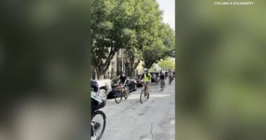 ICE Chicago news: Cycling x Solidarity bikes through Back of the Yards to support street vendors during immigration crackdown