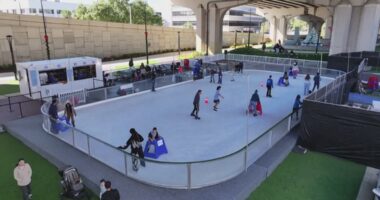 Ice skating in the Sunshine state: rink opens under Fuller Warren Bridge