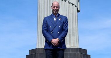 In Diana's footsteps: Prince William visits iconic Christ the Redeemer statue 34 years after his mother made her historic trip to Rio