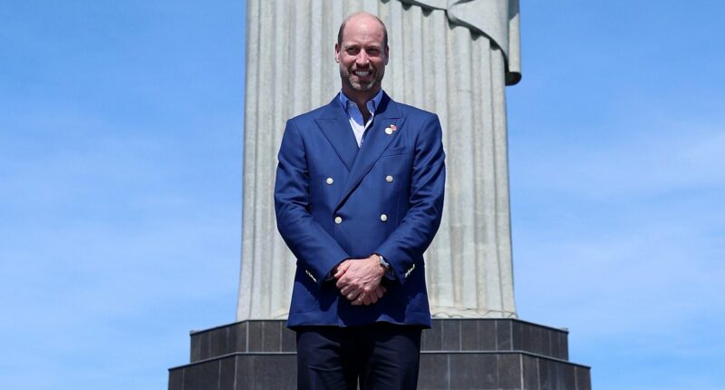 In Diana's footsteps: Prince William visits iconic Christ the Redeemer statue 34 years after his mother made her historic trip to Rio
