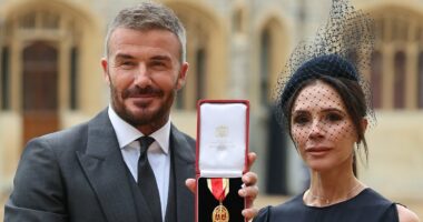 Inside David Beckham's perfect campaign to bag a knighthood that saw him befriend the King, 'fall out' with Harry and Meghan and prove he was a man of the people when he queued for the late Queen