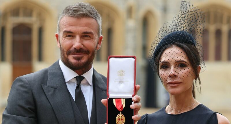 Inside David Beckham's perfect campaign to bag a knighthood that saw him befriend the King, 'fall out' with Harry and Meghan and prove he was a man of the people when he queued for the late Queen