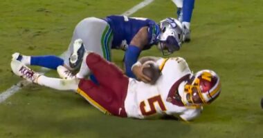 Jayden Daniels suffers gruesome elbow injury