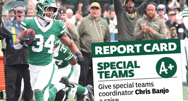 Jets takeaways, report card from NFL Week 10 win over Browns