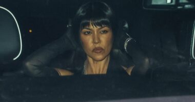 Kourtney Kardashian serves frosty expression at Kris Jenner's birthday