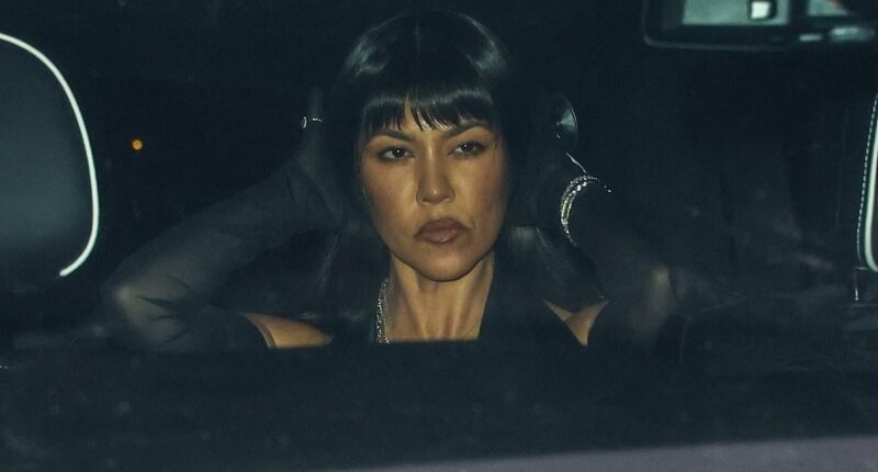 Kourtney Kardashian serves frosty expression at Kris Jenner's birthday