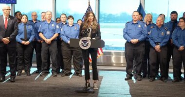 Kristi Noem unveils $1B TSA modernization plan, awards $10K bonuses to workers who served during shutdown