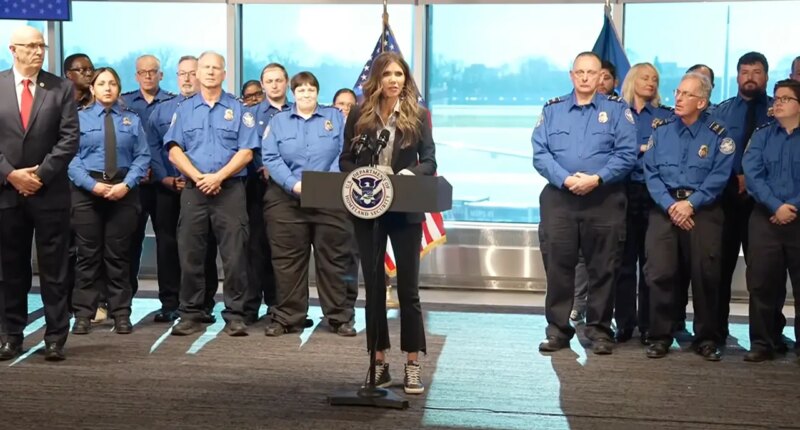Kristi Noem unveils $1B TSA modernization plan, awards $10K bonuses to workers who served during shutdown