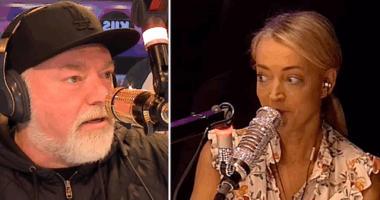 Shock jocks Kyle Sandilands and Jackie 'O' Henderson.