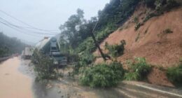 Landslide strikes bus on mountain pass in Vietnam, killing 6, as heavy rain persists