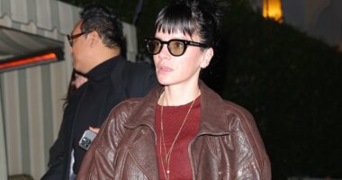 Lily Allen on night out after sending messages to ex David Harbour