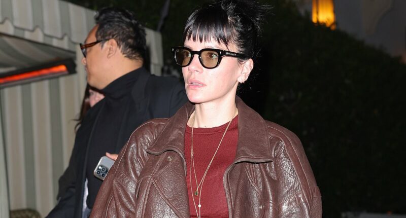 Lily Allen on night out after sending messages to ex David Harbour