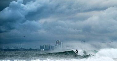 Lingering thunderstorms bring flooding risk after atmospheric river drenches much of California