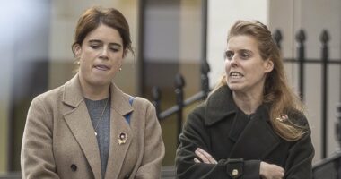 Lip reader claims Princess Beatrice and Eugenie vowed 'we're in this together' as Andrew was stripped of titles - after fans suggested Mayfair photos were 'staged'