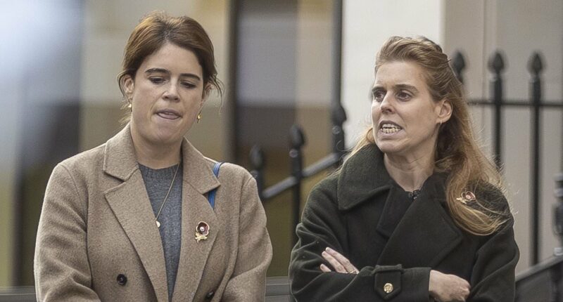 Lip reader claims Princess Beatrice and Eugenie vowed 'we're in this together' as Andrew was stripped of titles - after fans suggested Mayfair photos were 'staged'