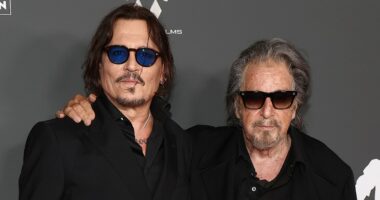 Long-time pals Johnny Depp & Al Pacino reunite for new movie premiere