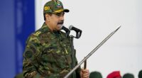 Maduro brandishes sword at rally as he rails against 'imperialist aggression' amid rising tensions with US
