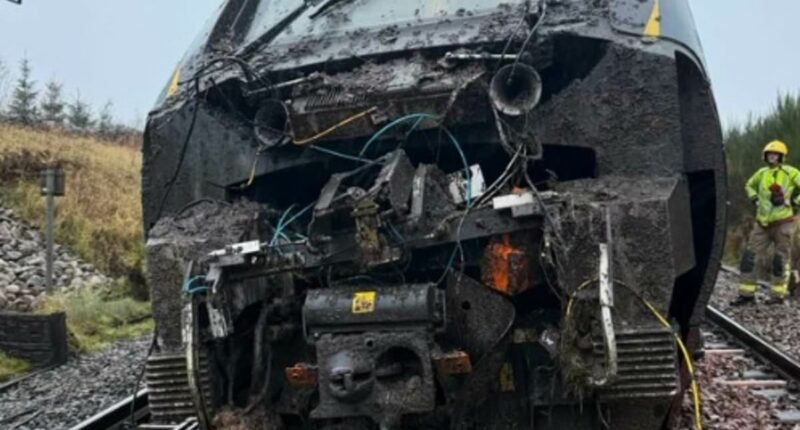 Major incident is declared after train derails in Cumbria