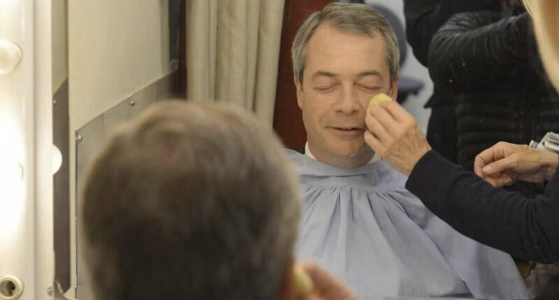 Make-up artists 'used bodily fluids on Farage during BBC appearances'