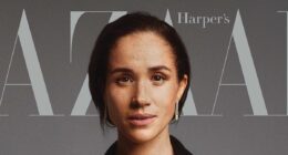 Meghan Markle goes barefaced as she poses on cover of Harper's Bazaar