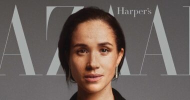 Meghan Markle goes barefaced as she poses on cover of Harper's Bazaar