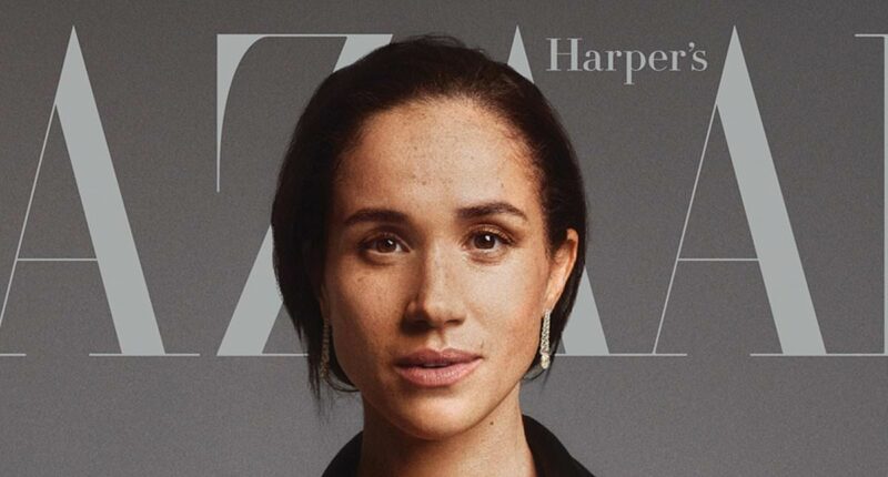 Meghan Markle goes barefaced as she poses on cover of Harper's Bazaar