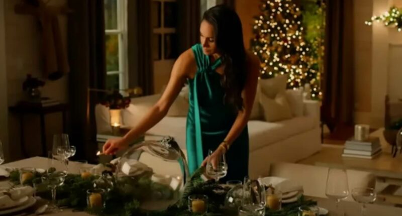 Meghan Markle is accused of keeping £1,300 green Galvan dress from 2022 photoshoot with Variety and re-wearing it for her festive Netflix series