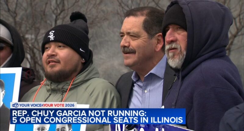 Midterm election 2026 news: Congressman Jesús 'Chuy' García's expected decision leaves 5 open US House seats in Illinois