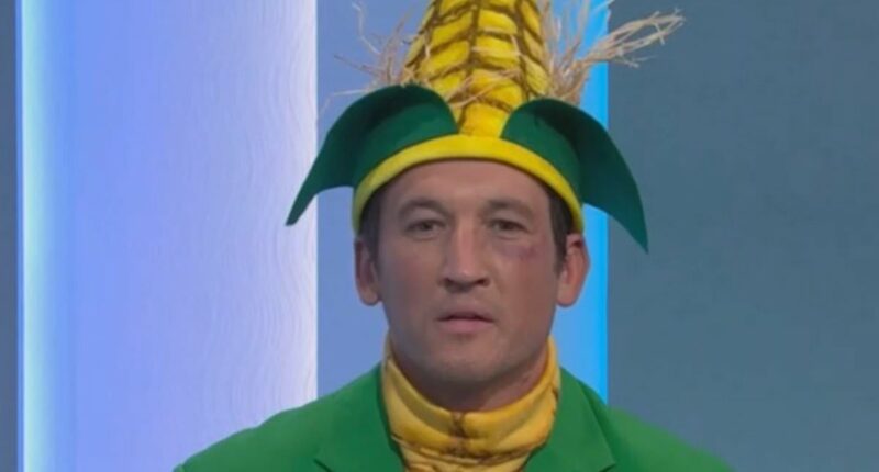 Miles Teller battles a hangover during SNL hosting gig