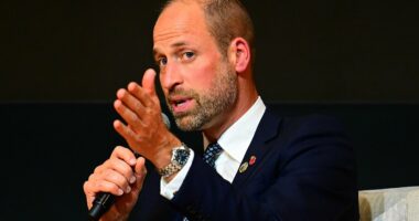 Moment Prince William won't be drawn on Andrew scandal