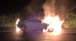 Moment teen's first car is firebombed as Melbourne crime wave spirals