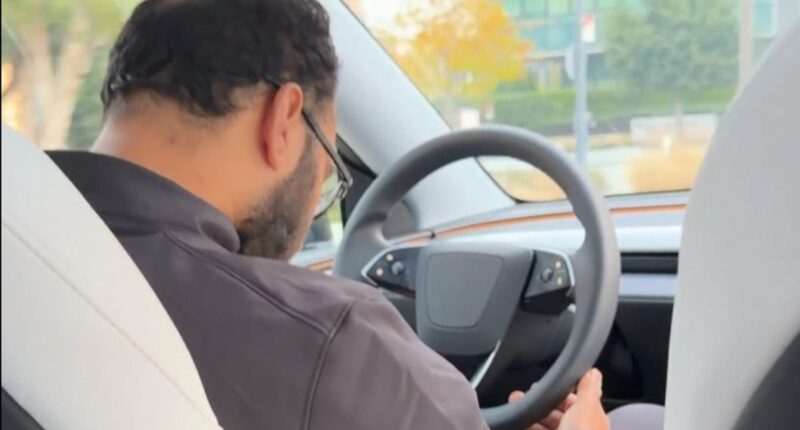 My Tesla taxi driver was SLEEPING at the wheel as we whizzed through San Francisco, says passenger
