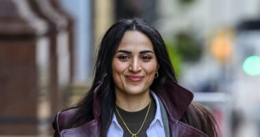 NHS junior doctor who 'praised October 7 Hamas attacks' accuses tribunal of 'apparent bias' - while wearing 'celebratory' 7 necklace