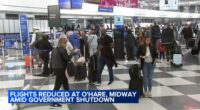 National airspace system status: Flight cancellations at Chicago's O'Hare, Midway airports begin as FAA reduces capacity