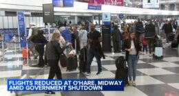 National airspace system status: Flight cancellations at Chicago's O'Hare, Midway airports begin as FAA reduces capacity