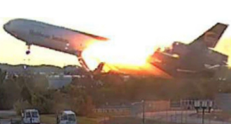 New images show fire on doomed UPS plane during takeoff, NTSB report reveals how engine ripped off