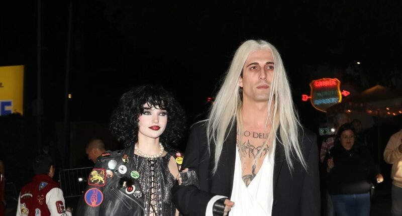 'Newly-engaged' Dove Cameron and Damiano David attend Halloween bash