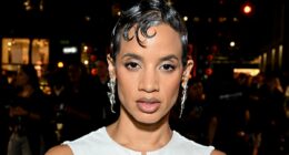 Orange Is The New Black star Dascha Polanco shows off her amazing weight loss in a white crop top and skirt at the Luar fashion show during NYFW